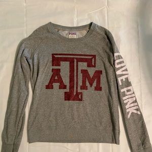 PINK Texas A&M Sweatshirt - Size M